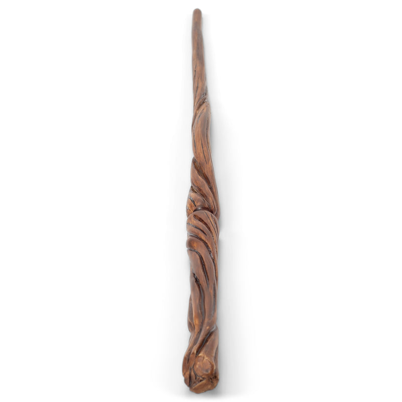 Natural Brown Wood Grain 13.75 inch Resin Costume Magic Wand