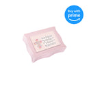 Baptism Prayer Sweet Girl Matte Pink Jewelry Music Box Plays Jesus Loves Me