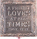 Cottage Garden Grandma Love Blessing Small Stamped Metal Copper Finish Jewelry Keepsake Decorative Box